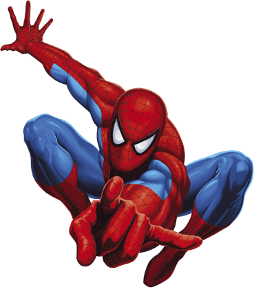 Famous cartoon character spiderman